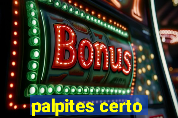 palpites certo